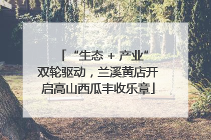 “生态 + 产业”双轮驱动，兰溪黄店开启高山西瓜丰收乐章