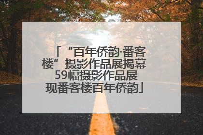 “百年侨韵·番客楼”摄影作品展揭幕 59幅摄影作品展现番客楼百年侨韵