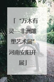 “万木有灵—非洲雕塑艺术展”河南安阳开展