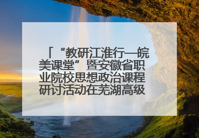 “教研江淮行—皖美课堂”暨安徽省职业院校思想政治课程研讨活动在芜湖高级职业技术学校举行