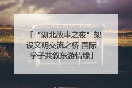 “湖北故事之夜”架设文明交流之桥 国际学子共叙东游情缘