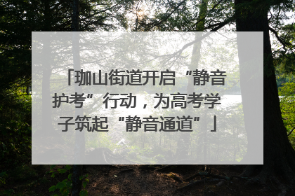 珈山街道开启“静音护考”行动，为高考学子筑起“静音通道”