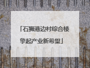 石狮港边村综合楼擎起产业新希望