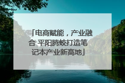 电商赋能，产业融合 平阳腾蛟打造笔记本产业新高地