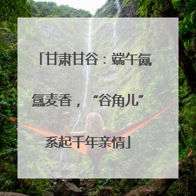 甘肃甘谷：端午氤氲麦香，“谷角儿”系起千年亲情