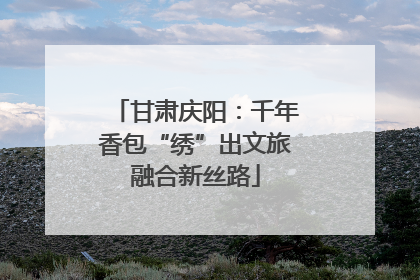 甘肃庆阳：千年香包“绣”出文旅融合新丝路