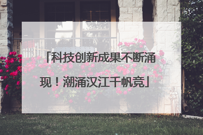 科技创新成果不断涌现！潮涌汉江千帆竞