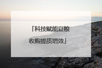 科技赋能夏粮收购提质增效