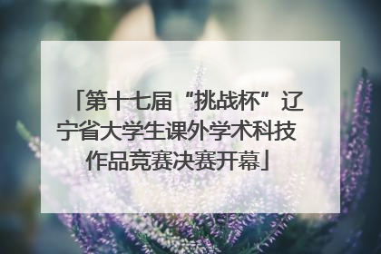 第十七届“挑战杯”辽宁省大学生课外学术科技作品竞赛决赛开幕
