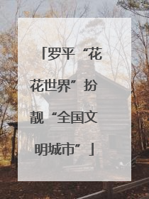 罗平“花花世界”扮靓“全国文明城市”