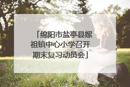 绵阳市盐亭县嫘祖镇中心小学召开期末复习动员会