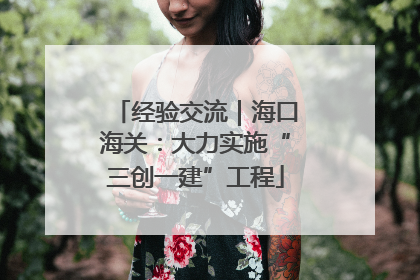 经验交流｜海口海关：大力实施“三创一建”工程