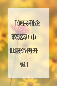 便民利企双驱动 审批服务再升级