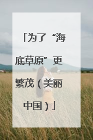 为了“海底草原”更繁茂（美丽中国）