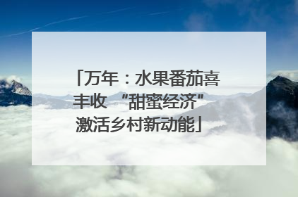 万年：水果番茄喜丰收 “甜蜜经济”激活乡村新动能