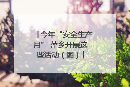 今年“安全生产月” 萍乡开展这些活动（图）