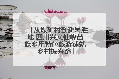 从煤矿村到避暑胜地 四川兴文仙峰苗族乡用特色旅游铺就乡村振兴路