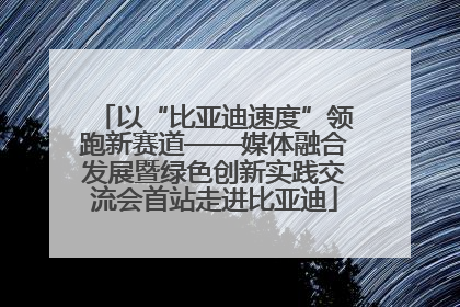 以“比亚迪速度”领跑新赛道——媒体融合发展暨绿色创新实践交流会首站走进比亚迪