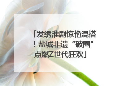 发绣淮剧惊艳混搭！盐城非遗“破圈”点燃Z世代狂欢