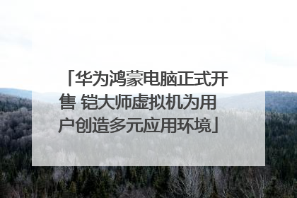 华为鸿蒙电脑正式开售 铠大师虚拟机为用户创造多元应用环境
