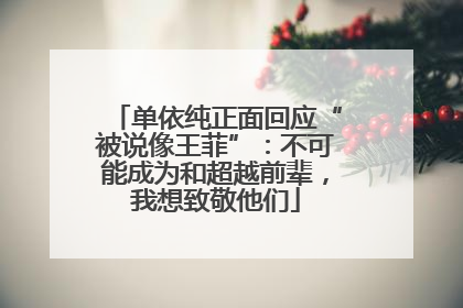 单依纯正面回应“被说像王菲”：不可能成为和超越前辈，我想致敬他们