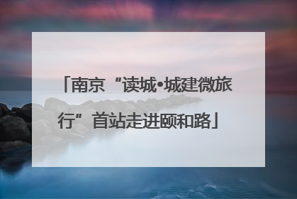 南京“读城•城建微旅行”首站走进颐和路