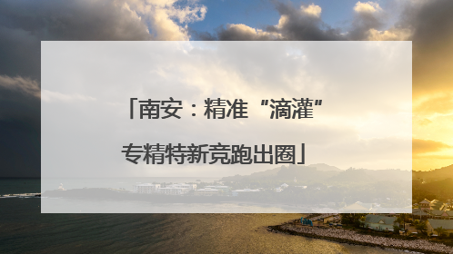 南安：精准“滴灌”专精特新竞跑出圈