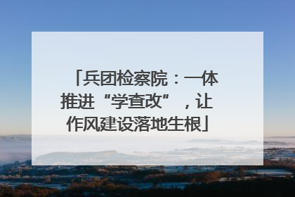 兵团检察院：一体推进“学查改”，让作风建设落地生根
