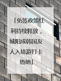 免签政策红利持续释放，城阳成韩国友人入境游打卡热地