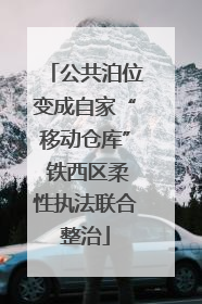 公共泊位变成自家“移动仓库” 铁西区柔性执法联合整治