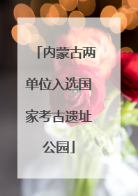 内蒙古两单位入选国家考古遗址公园