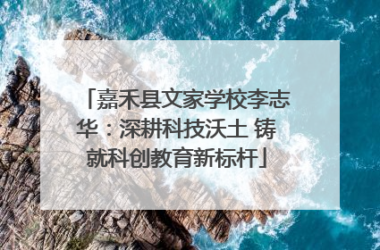 嘉禾县文家学校李志华：深耕科技沃土 铸就科创教育新标杆