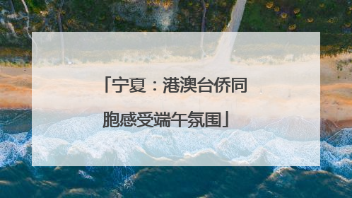 宁夏：港澳台侨同胞感受端午氛围