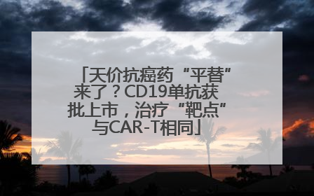 天价抗癌药“平替”来了？CD19单抗获批上市，治疗“靶点”与CAR-T相同
