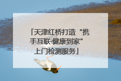 天津红桥打造“携手互联·健康到家”上门检测服务
