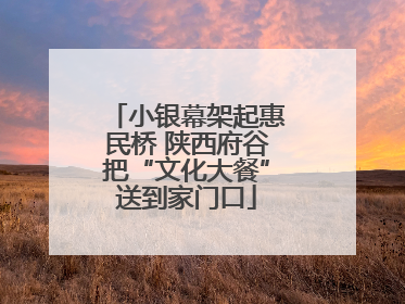 小银幕架起惠民桥 陕西府谷把“文化大餐”送到家门口