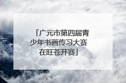 广元市第四届青少年书画传习大赛在旺苍开赛