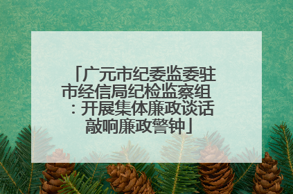 广元市纪委监委驻市经信局纪检监察组：开展集体廉政谈话 敲响廉政警钟