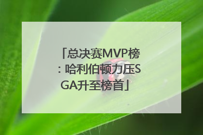 总决赛MVP榜：哈利伯顿力压SGA升至榜首
