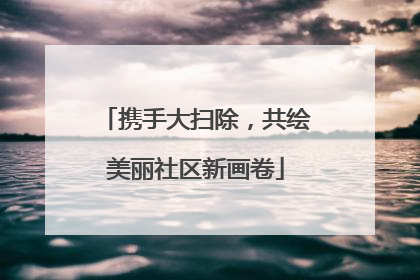 携手大扫除，共绘美丽社区新画卷