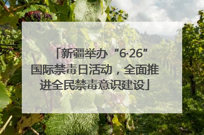 新疆举办“6·26”国际禁毒日活动，全面推进全民禁毒意识建设