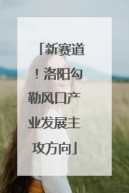 新赛道！洛阳勾勒风口产业发展主攻方向