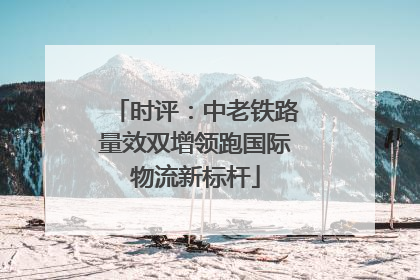 时评：中老铁路量效双增领跑国际物流新标杆