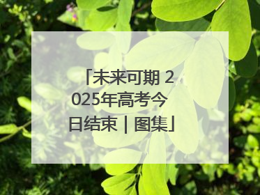 未来可期 2025年高考今日结束｜图集