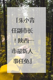 朱小青任副市长！陕西一市最新人事任免