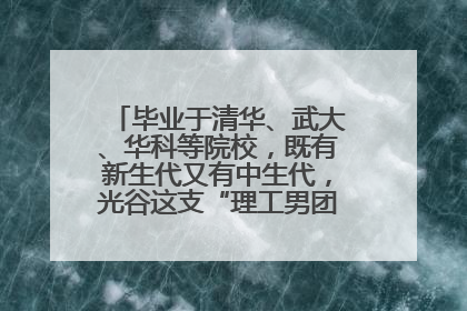 毕业于清华、武大、华科等院校，既有新生代又有中生代，光谷这支“理工男团”为何“出道”？