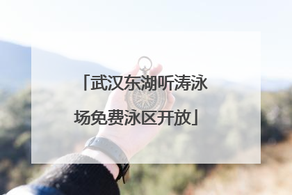 武汉东湖听涛泳场免费泳区开放
