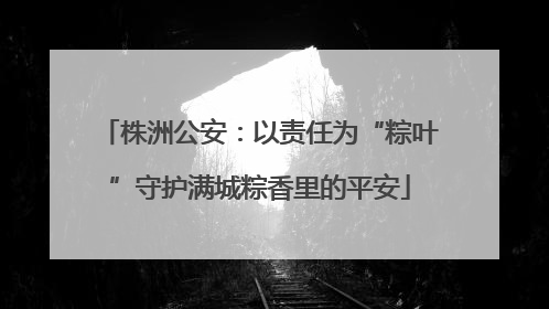 株洲公安：以责任为“粽叶”守护满城粽香里的平安