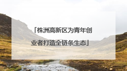 株洲高新区为青年创业者打造全链条生态