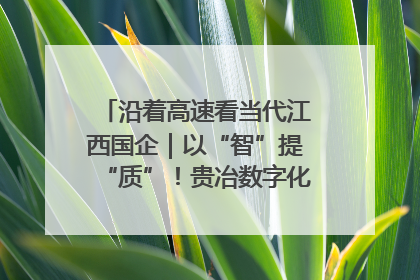 沿着高速看当代江西国企｜以“智”提“质”！贵冶数字化转型迈出新步伐